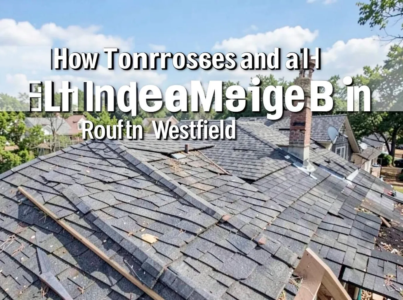 How Tornadoes and Hail Damage Roofs in Westfield