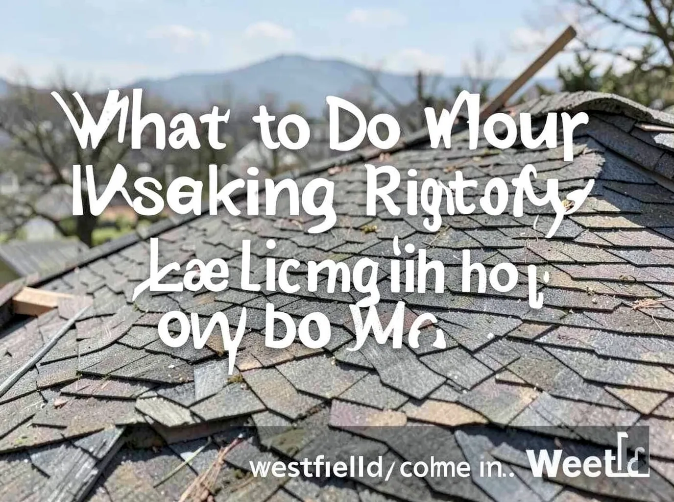 What to Do When Your Roof Is Leaking Right Now